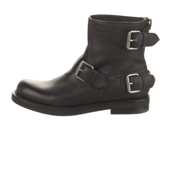 Gucci leather moto booties - Picture 1 of 5